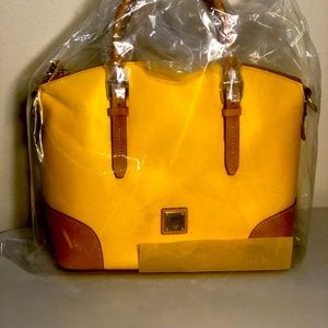 NWT Dooney and Bourke yellow dome bag